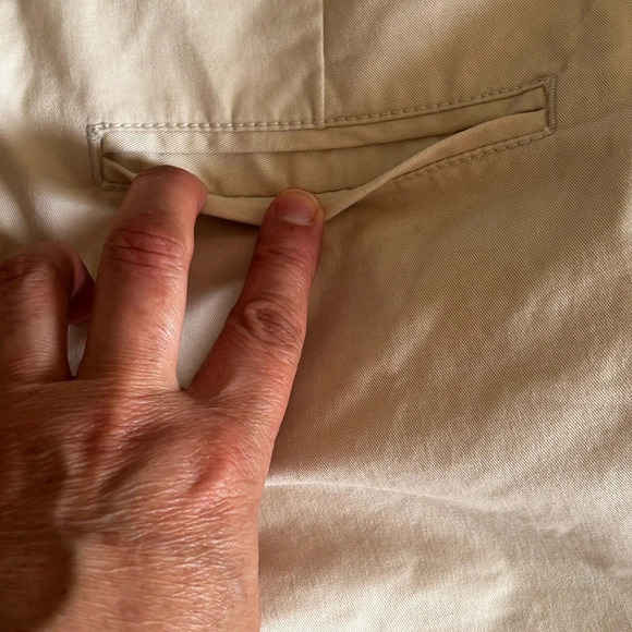 Gap Shorts Womens Size 8 Khaki Beige Chino Stretch Zipper - Picture 9 of 14